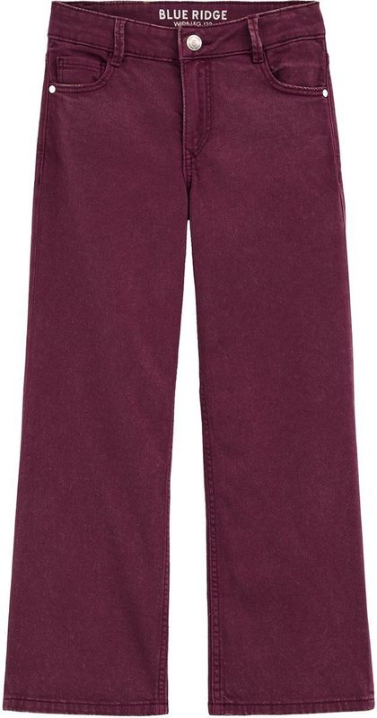 WE Fashion - Jeans - Aubergine - Wide Leg - Lang