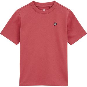 WE Fashion - Jongens T-shirt - Regular Fit - Koraalroze - Katoen