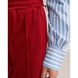 WE Fashion Broek  wijnrood / wit