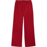 WE Fashion Broek  wijnrood / wit