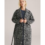 WE Fashion - Dames Jas - Grijs - Luipaardprint - Regular Fit