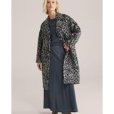WE Fashion - Dames Jas - Grijs - Luipaardprint - Regular Fit