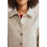 WE Fashion - Dames Jack - Regular Fit - Met Steekzakken - Knoopsluiting