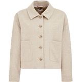 WE Fashion - Dames Jack - Regular Fit - Met Steekzakken - Knoopsluiting