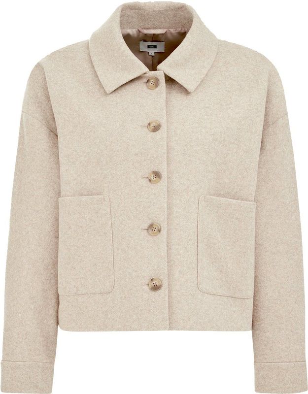 WE Fashion - Dames Jack - Regular Fit - Met Steekzakken - Knoopsluiting