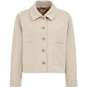 WE Fashion - Dames Jack - Regular Fit - Met Steekzakken - Knoopsluiting