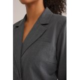 WE Fashion - Dames Jumpsuit - Overslaghals - Wijde Pijpen - Lange Mouwen