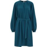 WE Fashion - Jurk - Petrol - Kort - Met Ceintuur