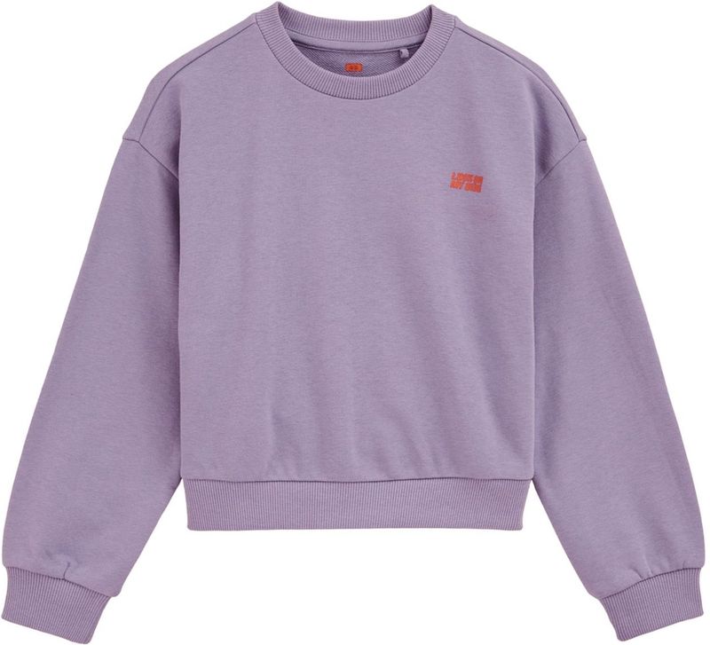 WE Fashion - Sweatshirt - Rood - Oversized