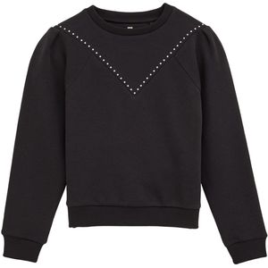 WE Fashion - Meisjes Sweater - Donkergrijs - Regular Fit