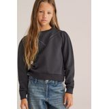 WE Fashion - Meisjes Sweater - Donkergrijs - Regular Fit