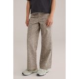 WE Fashion Broek  beige / zwart