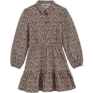 WE Fashion - Jerseyjurk - Lichtbruin - Luipaardprint - Regular Fit - Katoen