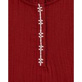 WE Fashion - Blouse - Rood - Lange Mouw - Katoen