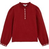 WE Fashion - Blouse - Rood - Lange Mouw - Katoen