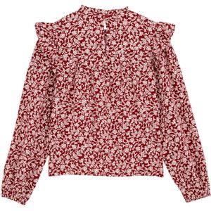 Blouse - Kraag Met Ruches - Lange Mouwen - Regular Fit