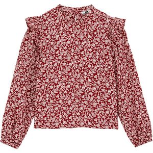 Giordano - Lange Mouw Overhemd - Rood - Katoen - 317810