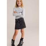 WE Fashion - Blue Ridge - Jeansrok - Stretchdenim - Met Rits- en Knoopsluiting