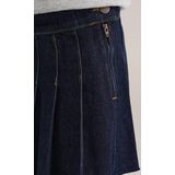 WE Fashion - Denim Rok - Meisjes - Mini Lengte - Plooien in Schoolstijl