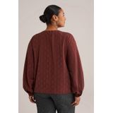 WE Fashion - Blouse - Curve - Dames - Met Structuur