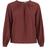 WE Fashion - Blouse - Curve - Dames - Met Structuur