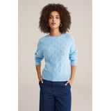 WE Fashion - Trui - Lichtblauw - Knitwear - Lange Mouw
