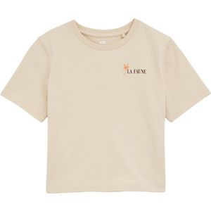 WE Fashion - T-shirt - Beige - Katoen