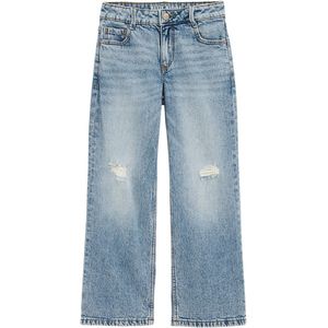 WE Fashion - Broek - Blauw - Gevoerde Zoom - Loosefit - High Waist