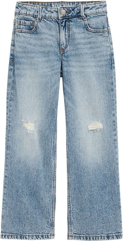 WE Fashion - Broek - Blauw - Gevoerde Zoom - Loosefit - High Waist