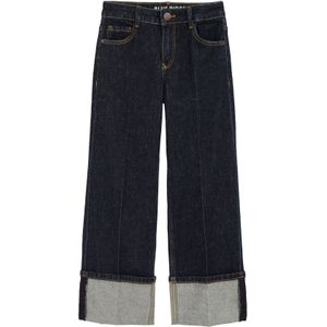 WE Fashion - Blue Ridge - Loose Fit Straight Leg Jeans - Donkerblauw Denim