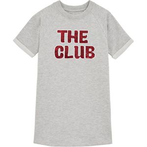 WE Fashion - Jurk - Grijs - Regular fit - Katoen