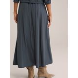 WE Fashion - A-lijn Rok - Donkergrijs - Lang/maxi - Viscose
