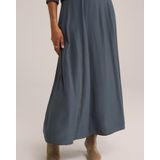 WE Fashion - A-lijn Rok - Donkergrijs - Lang/maxi - Viscose