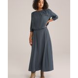 WE Fashion - A-lijn Rok - Donkergrijs - Lang/maxi - Viscose