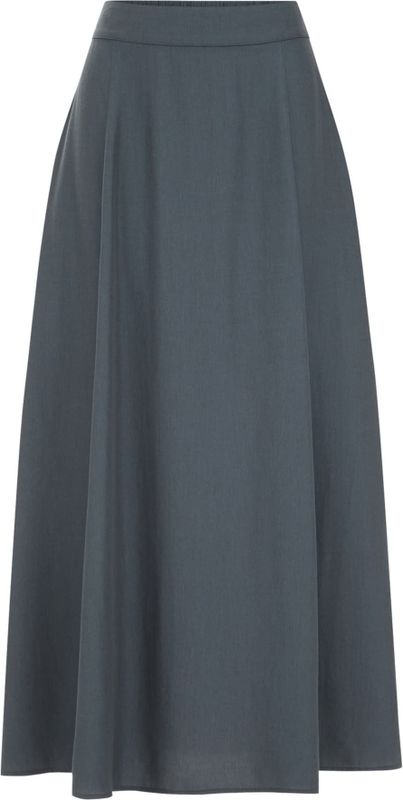 WE Fashion - A-lijn Rok - Donkergrijs - Lang/maxi - Viscose