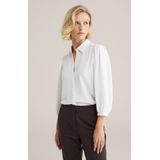 WE Fashion - Blouse - Wit - Driekwart Mouwen - Knoopsluiting