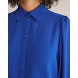 WE Fashion - Blouse - Kobaltblauw - Klassieke Blouse - Driekwart Mouw