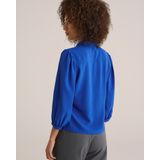 WE Fashion - Blouse - Kobaltblauw - Klassieke Blouse - Driekwart Mouw
