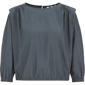 WE Fashion - Blouse - Donkergrijs - Blouseshirt