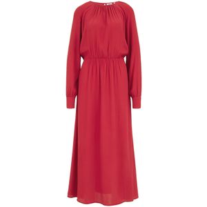 WE Fashion - Dames Maxi Jurk - Vuurrood - Viscose