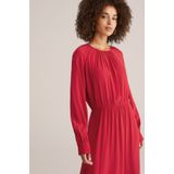 WE Fashion - Dames Maxi Jurk - Vuurrood - Viscose