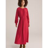 WE Fashion - Dames Maxi Jurk - Vuurrood - Viscose