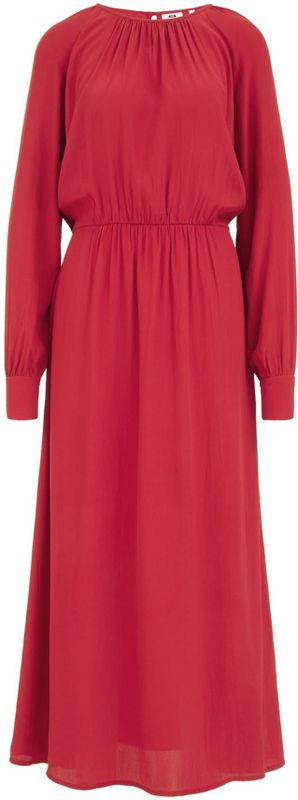 WE Fashion - Dames Maxi Jurk - Vuurrood - Viscose