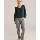 WE Fashion - Blouse - V-hals - Knoopsluiting - Ballonmouwen