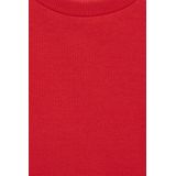 WE Fashion - Shirt - Vuurrood - Kwartmouw - Normale Pasvorm