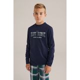 WE Fashion - Blue Ridge - Pyjama - Blauw - Katoen