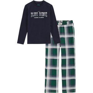 WE Fashion - Blue Ridge - Pyjama - Blauw - Katoen