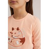 WE Fashion - T-shirt - Koraalroze - Regular fit