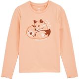 WE Fashion - T-shirt - Koraalroze - Regular fit