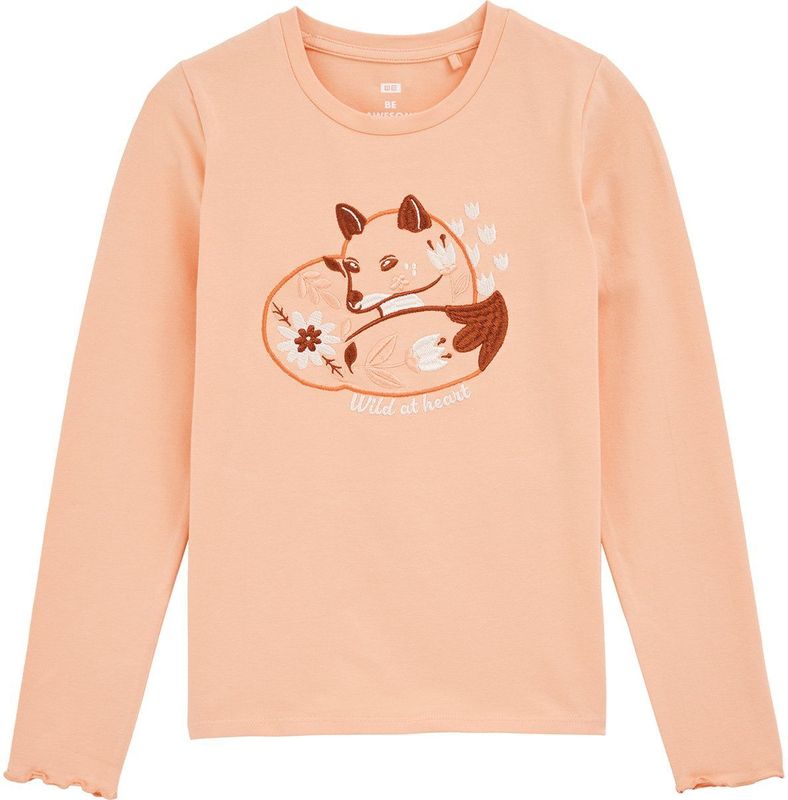 WE Fashion - T-shirt - Koraalroze - Regular fit